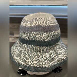 Vintage Betmar ladies wool hat, blue, OS